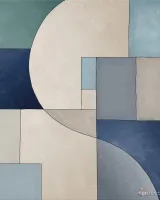 Trussardi 8 Z30378, Geometrik Sanat Duvar Kağıdı Paneli, 9m²