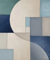 Trussardi 8 Z30378, Geometrik Sanat Duvar Kağıdı Paneli, 9m²