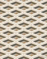 Vision Z76003 Geometrik Baklava Desenli Gri Kahve Duvar Kağıdı