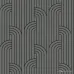 Vision Z76005 Art Deco Geometrik Kemer Gri Siyah Duvar Kağıdı