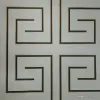 Vision Z76014 Yunan anahtarı desenli gri duvar kağıdı, klasik, modern, lüks