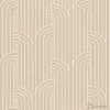 Vision Z76034 Bej Art Deco Çizgili Duvar Kağıdı Vision Z76034 bej tonlarında, Art Deco tarzı kemerli ve dikey çizgili modern desenli duvar kağıdı.