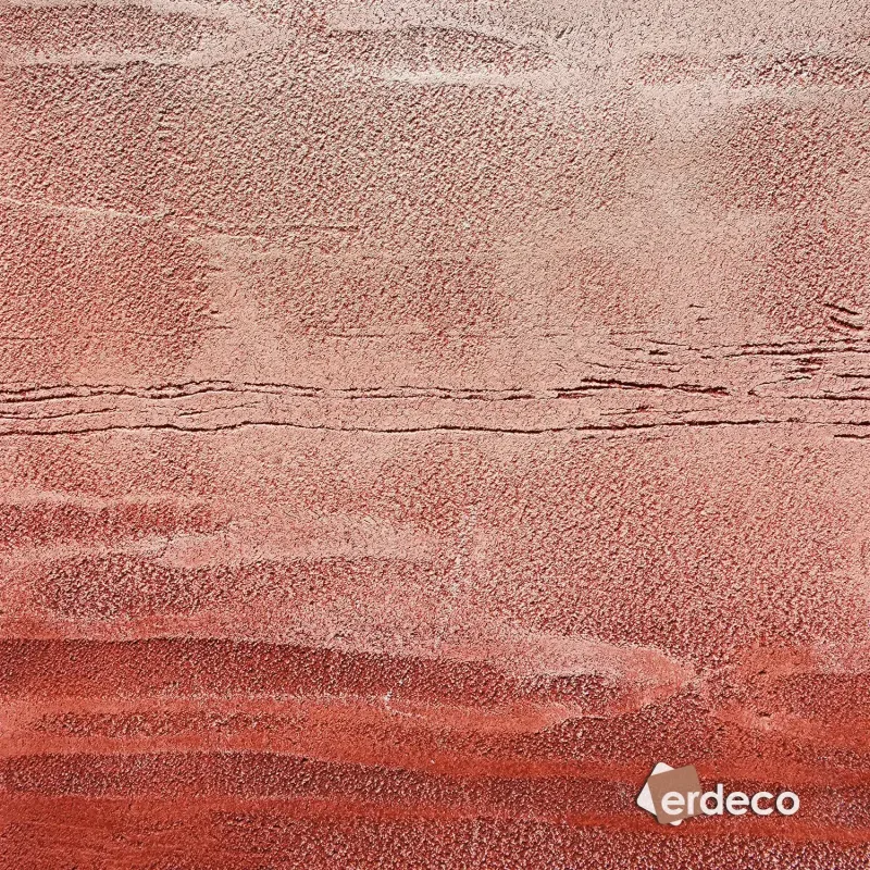 Terracotta'dan Açık Renge Geçişli Duvar Tasarımı Terracotta renginden açık renge geçiş efekti olan, dokulu dekoratif duvar tasarımı E112.