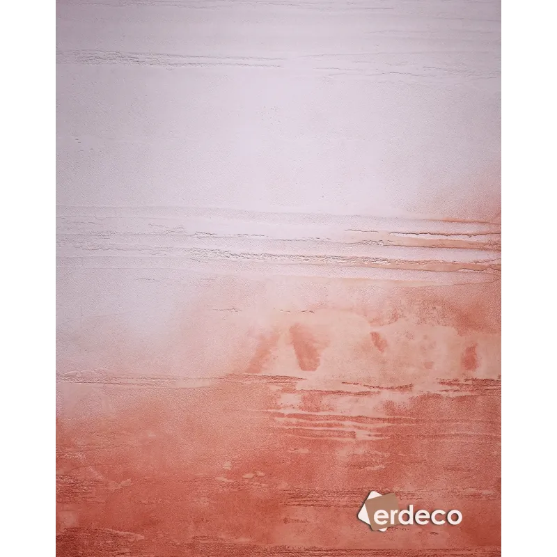 Terracotta'dan Açık Renge Geçişli Duvar Tasarımı Terracotta renginden açık renge geçiş efekti olan, dokulu dekoratif duvar tasarımı E112.