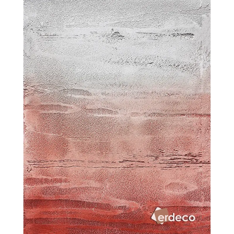 Terracotta'dan Açık Renge Geçişli Duvar Tasarımı Terracotta renginden açık renge geçiş efekti olan, dokulu dekoratif duvar tasarımı E112.