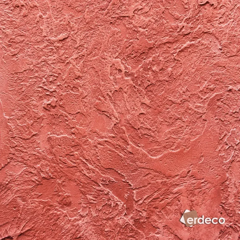 Kiremit rengi terracota tonlarında, doğal ve pürüzlü dokuya sahip dekoratif duvar tasarımı E120.